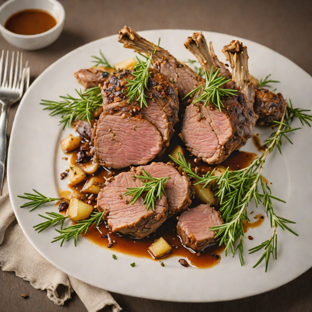 Slow-Roasted Lamb with Rosemary and Garlic from Victoria