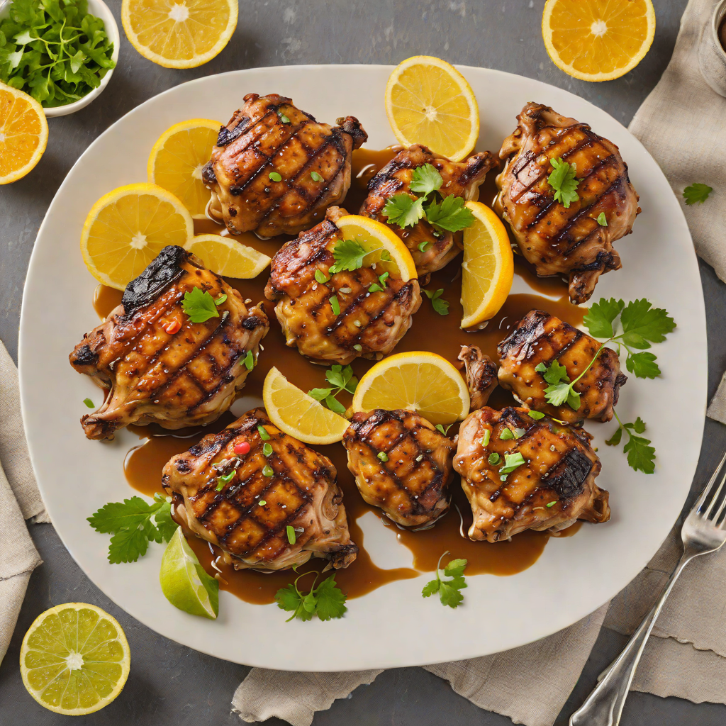 Citrus-Marinated Caribbean Jerk Chicken Thighs