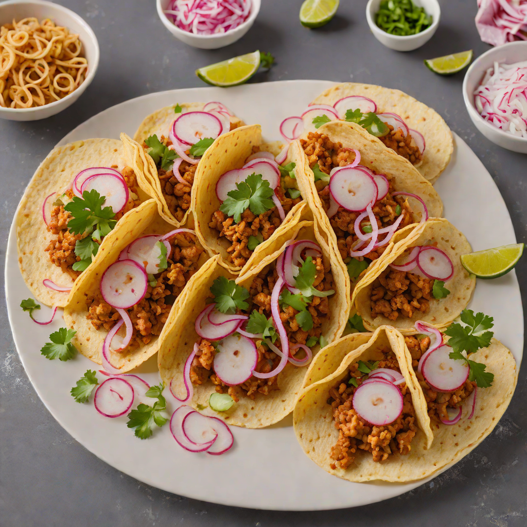 Spicy Dominican-Style Chicharrón Tacos with Pickled Onions