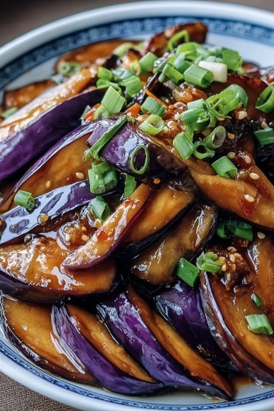 Sautéed Eggplant in Spicy Garlic Hunan Sauce