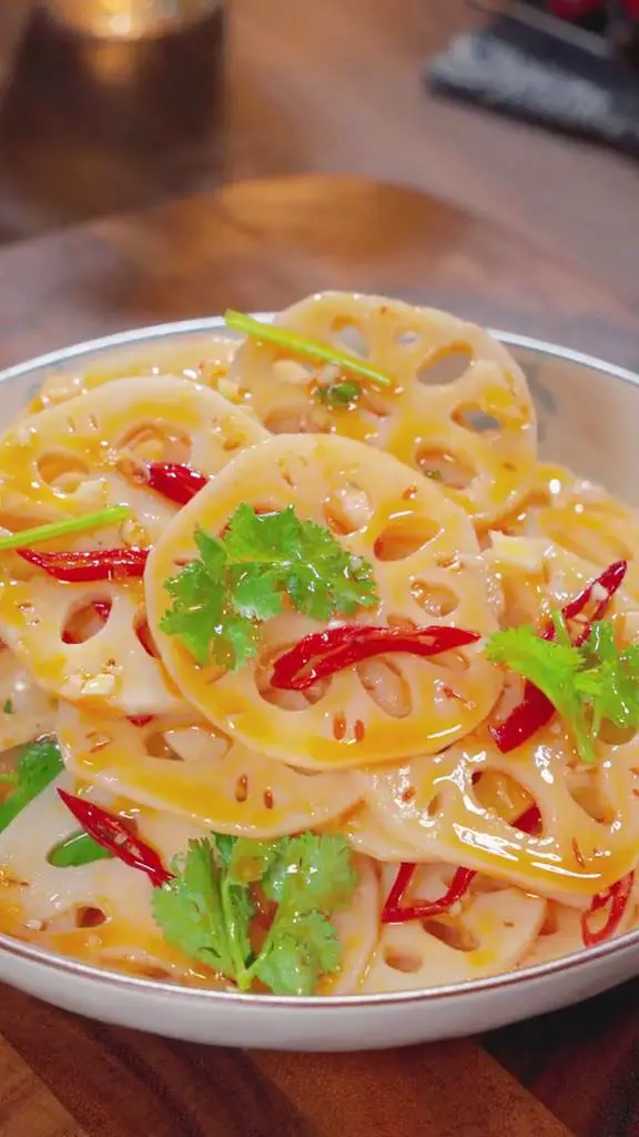 Cold Hunan-Style Spicy Lotus Root Salad