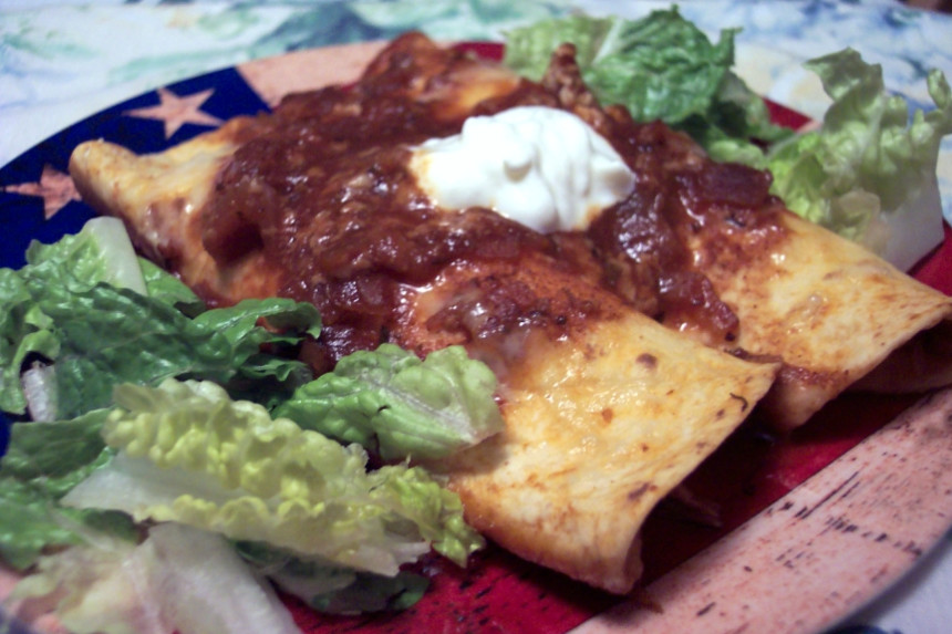 Traditional Chicken Enchiladas