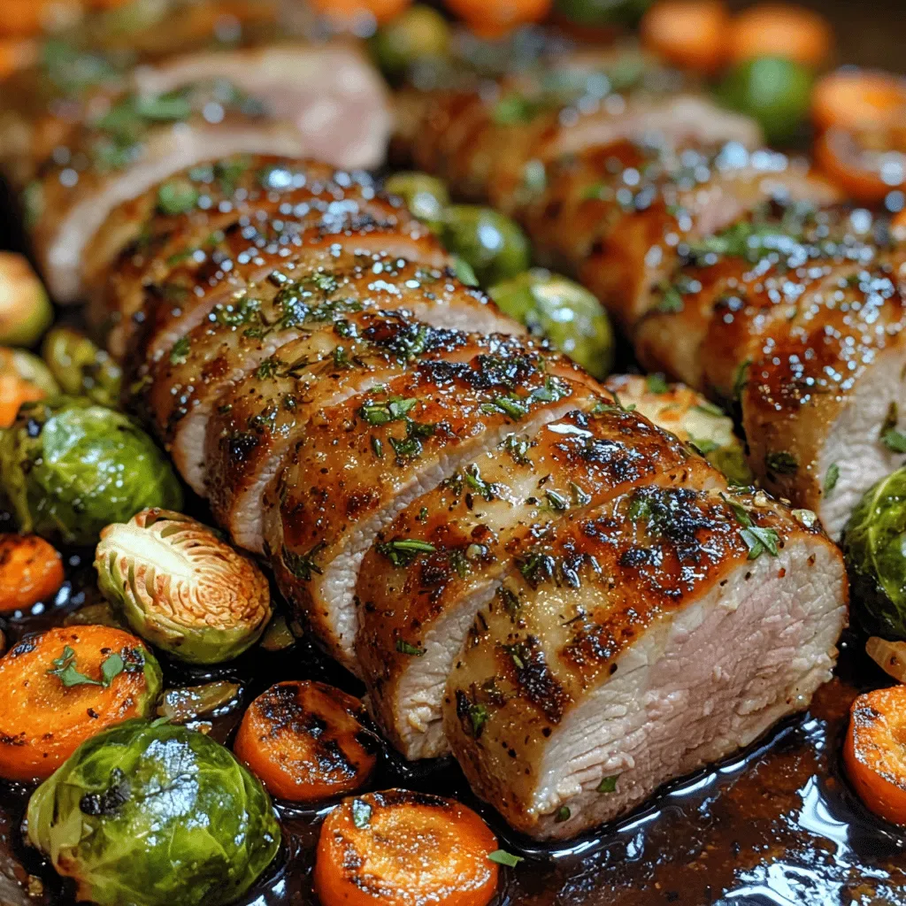 Sheet Pan Herb-Roasted Pork with Cauliflower and Zucchini