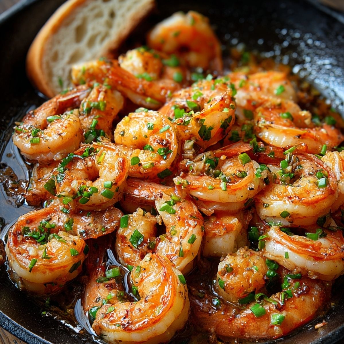 Pan-Seared Spanish Garlic Shrimp with Chili and Parsley