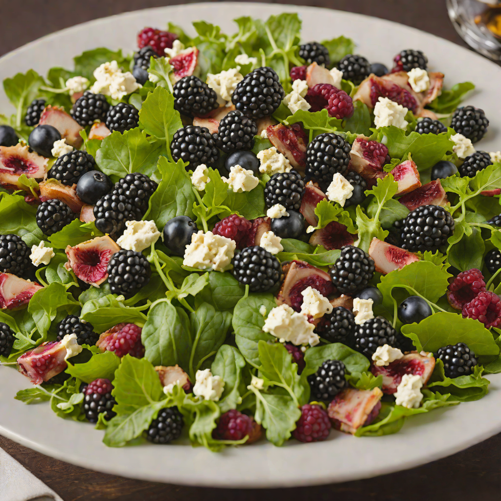 Purple Toad Winery-Inspired Blackberry and Goat Cheese Salad