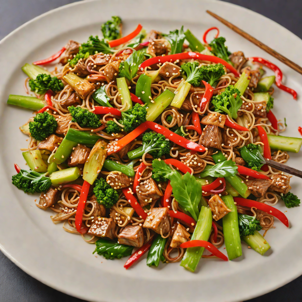 Spicy Szechuan Stir-Fry with Crisp Vegetables
