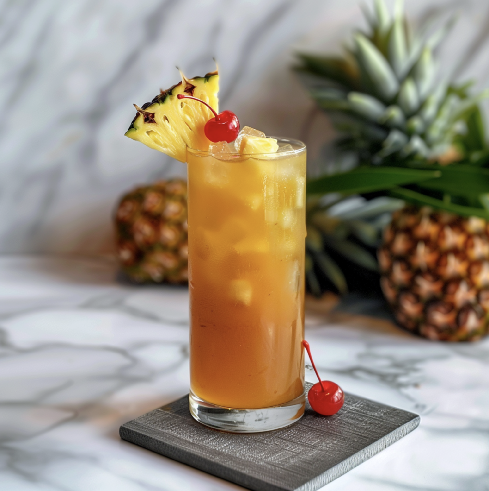 Blended Spiced Rum Pineapple Crush