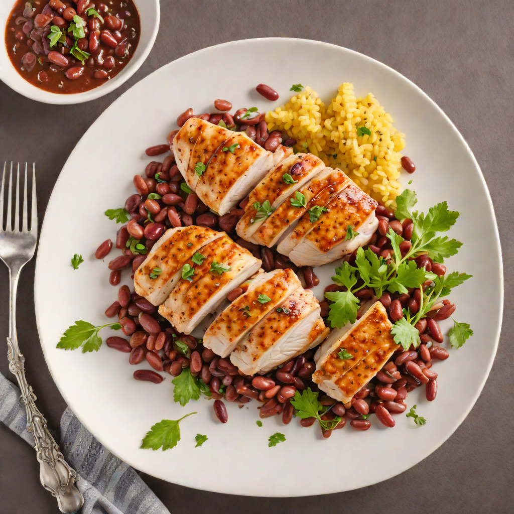 Pan-Seared Chicken with Cajun-Spiced Red Beans
