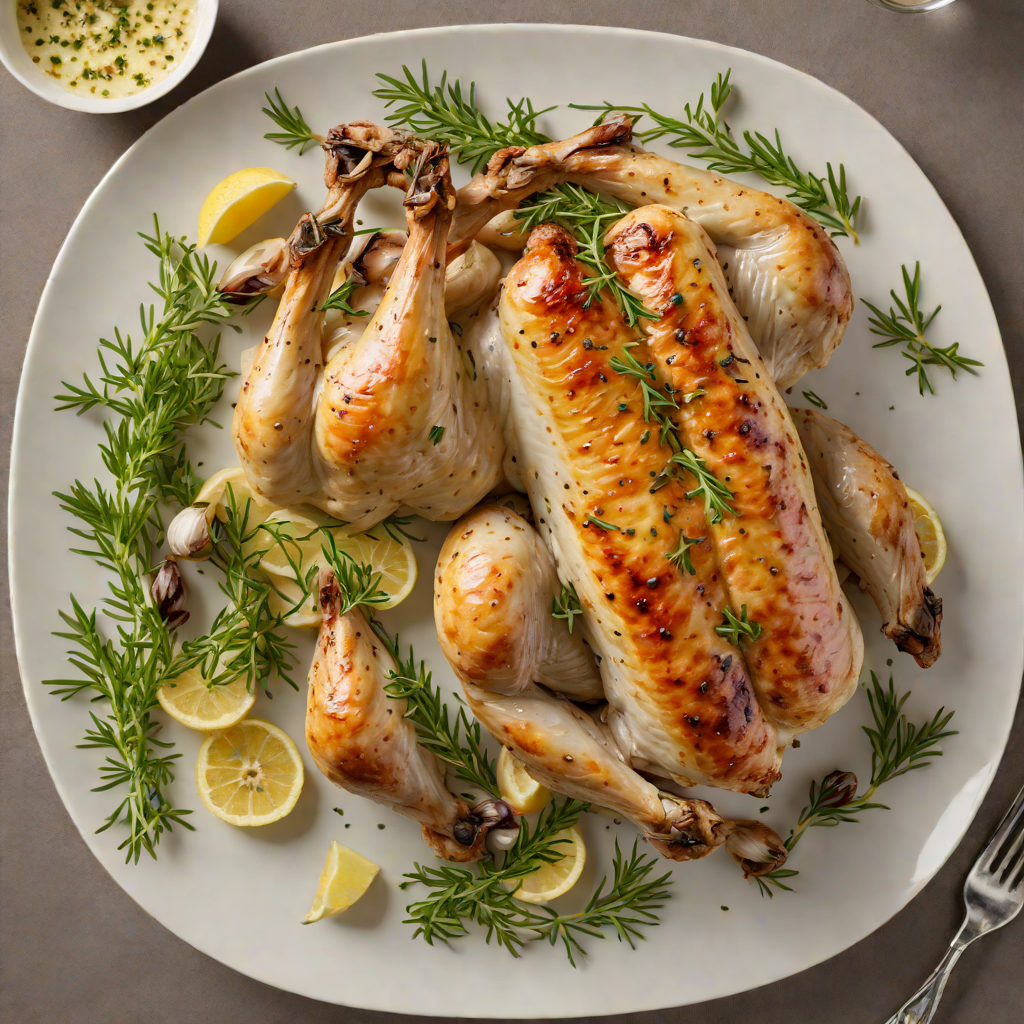 Buttermilk-Brined Roast Chicken with Thyme and Garlic