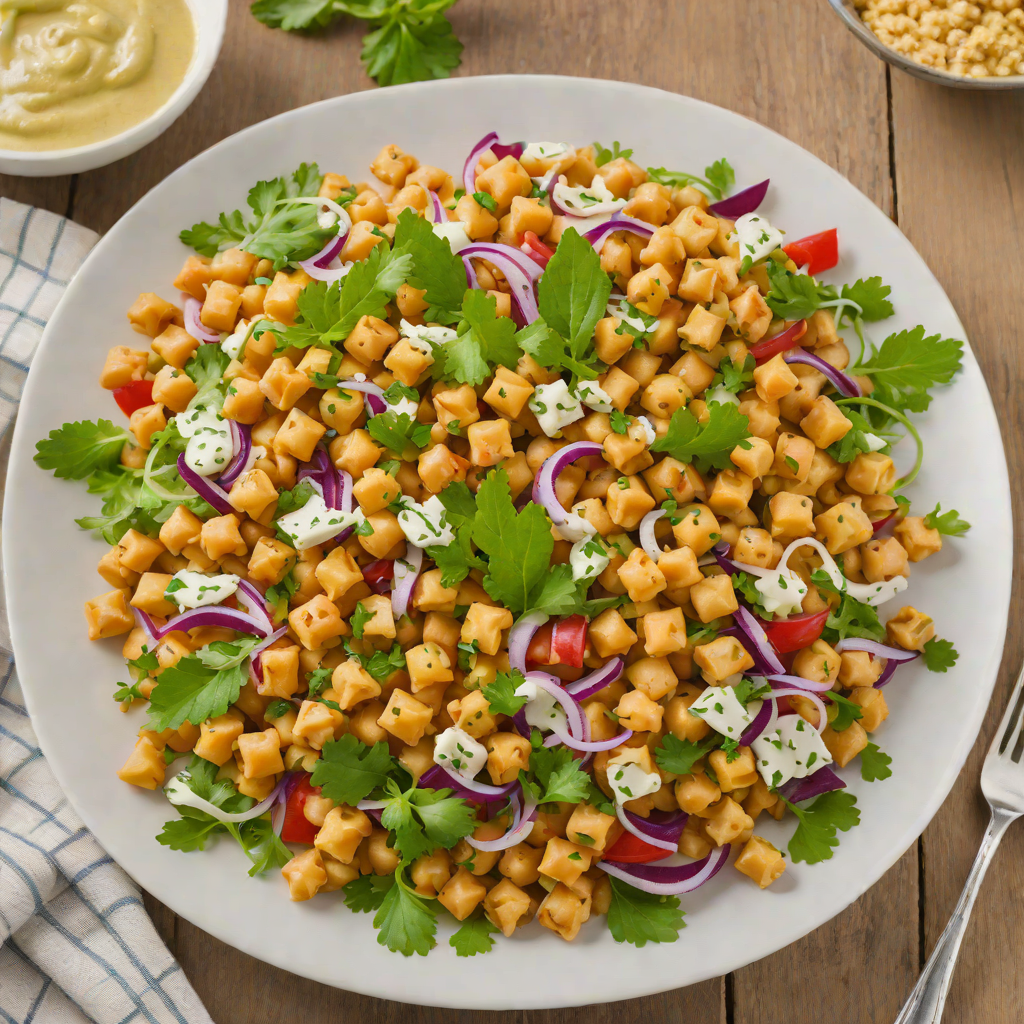 Vegan Chickpea Salad with Tahini Dressing