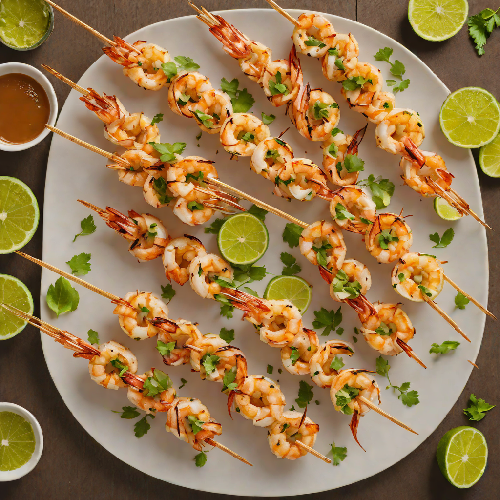 Citrus-Marinated Shrimp Skewers with Chili-Lime Glaze