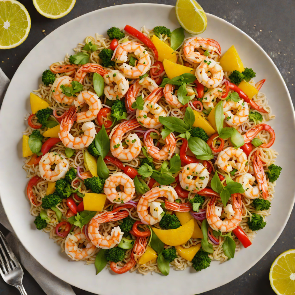 Half-and-Half Citrus-Ginger Shrimp Stir Fry