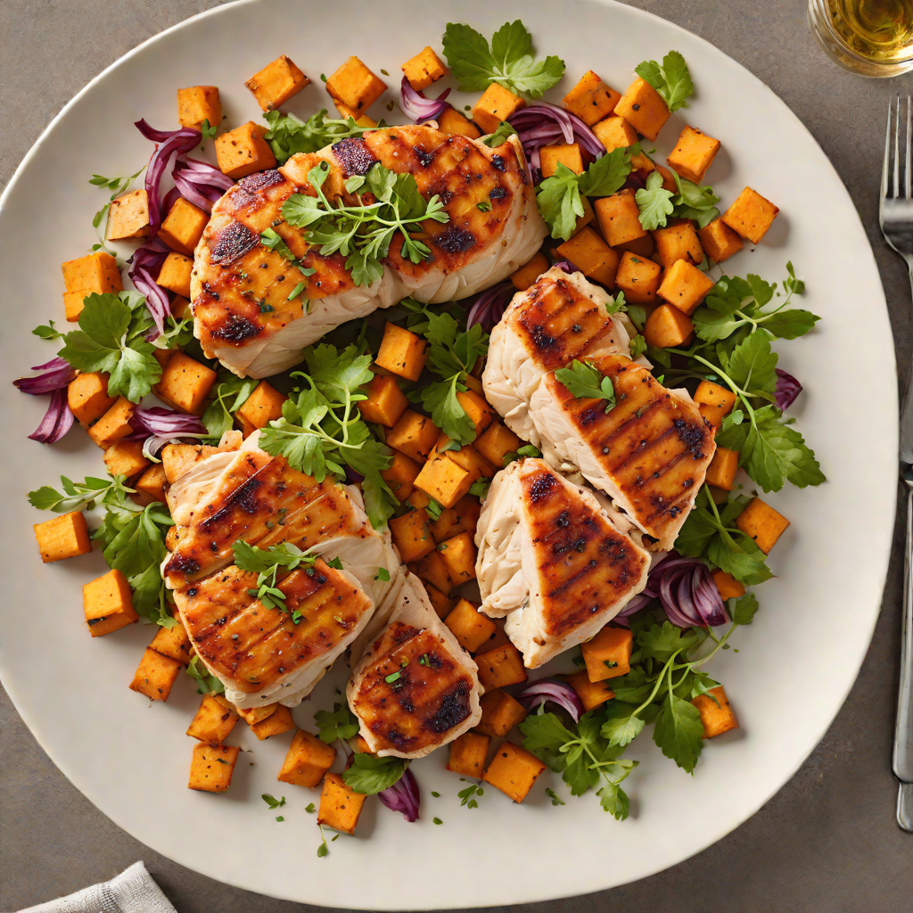 Pan-Seared Chicken with Cajun-Spiced Sweet Potatoes