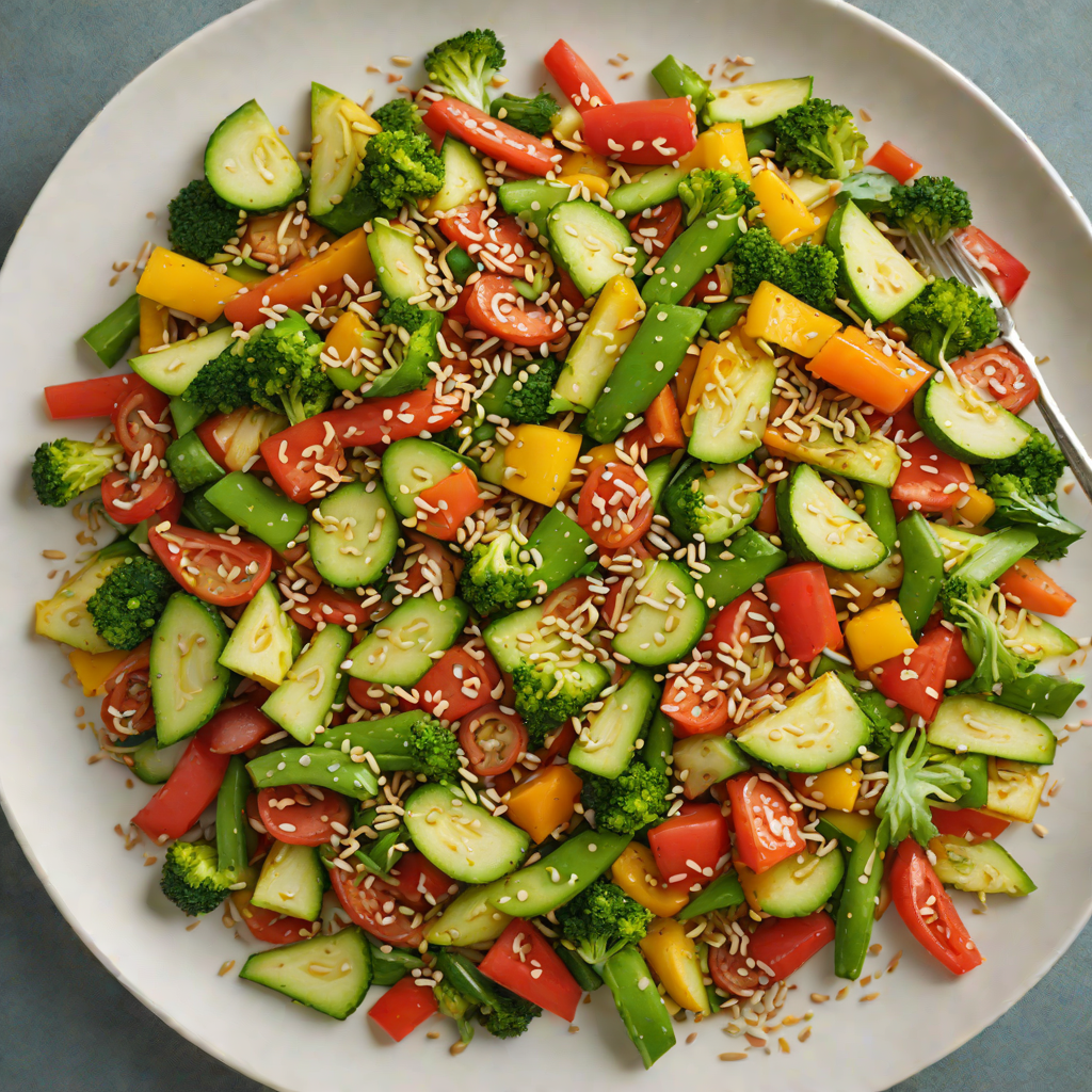 Summer Vegetable Stir-Fry with Ginger and Sesame