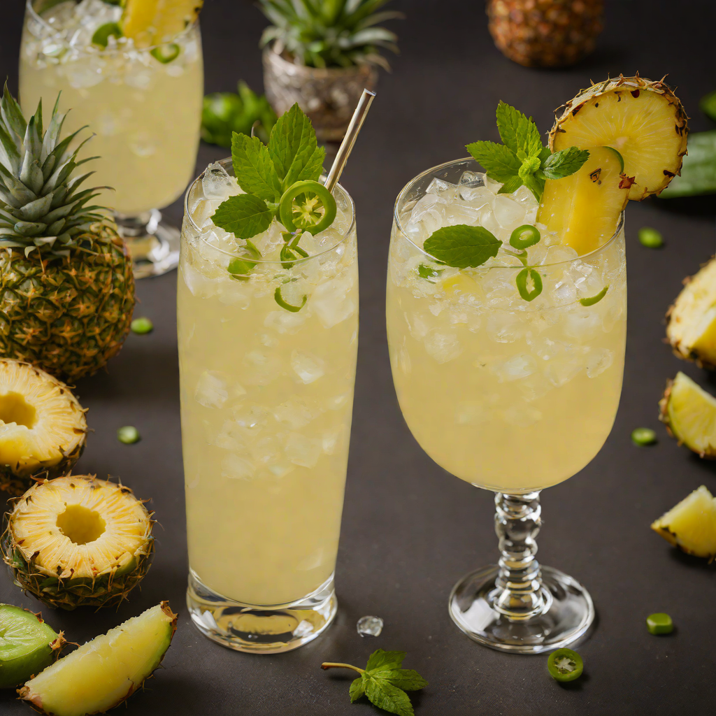 Pineapple Jalapeño Gin Fizz