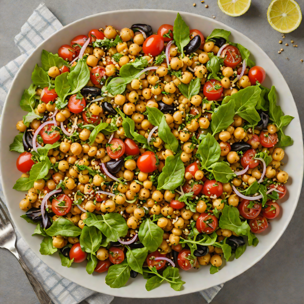 Za'atar-Spiced Chickpea and Tomato Salad
