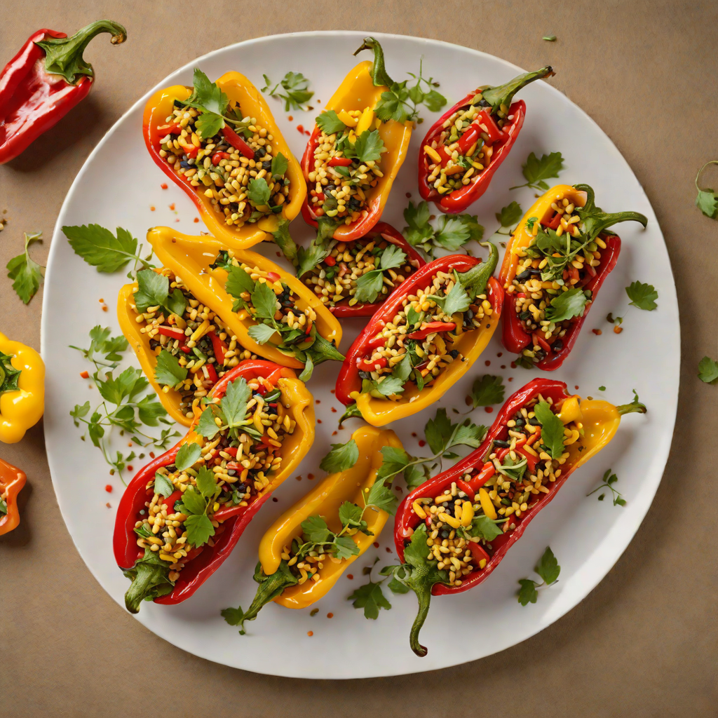 Grilled Quinoa-Stuffed Peppers with Andean Herbs