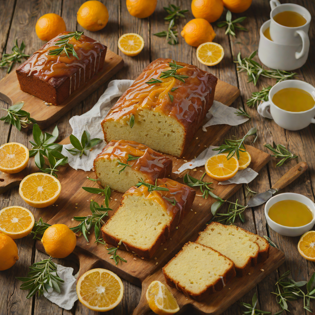 Citrus-Scented Olive Oil Pound Cake with Orange Glaze
