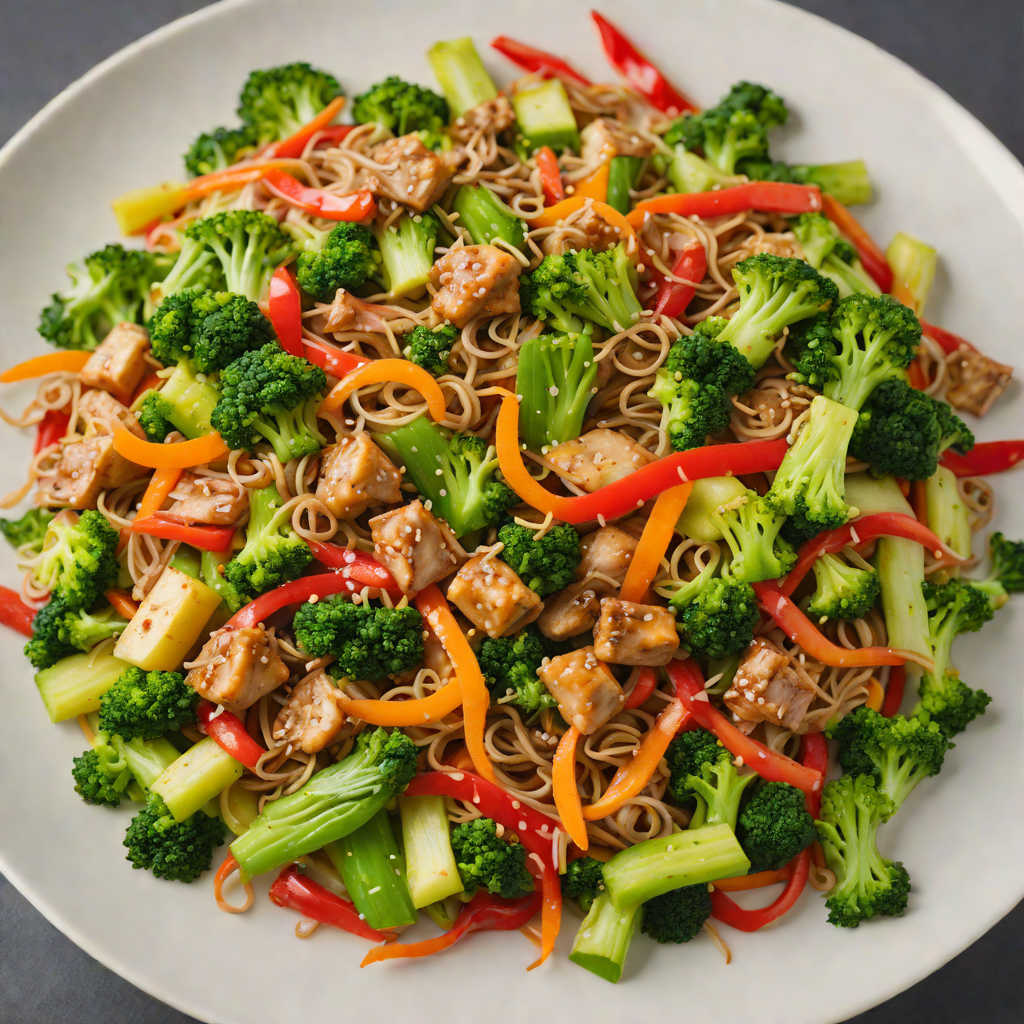 Expandable Bing Search-Inspired Layered Vegetable Stir Fry