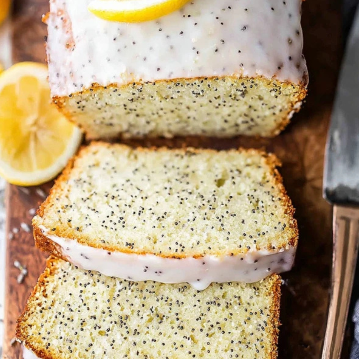 Lemon and Poppy Seed Cross Bread