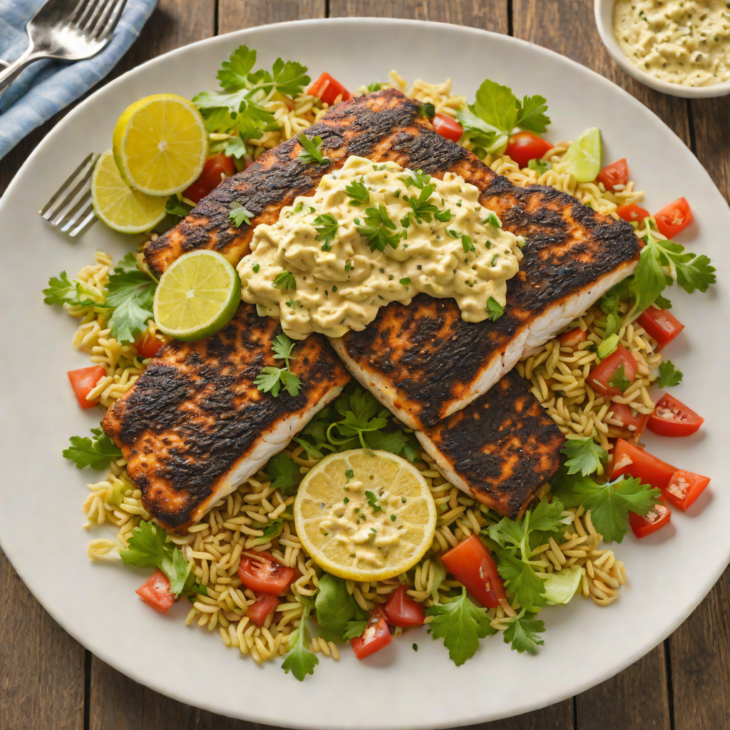 Cajun Blackened Catfish with Soulful Remoulade