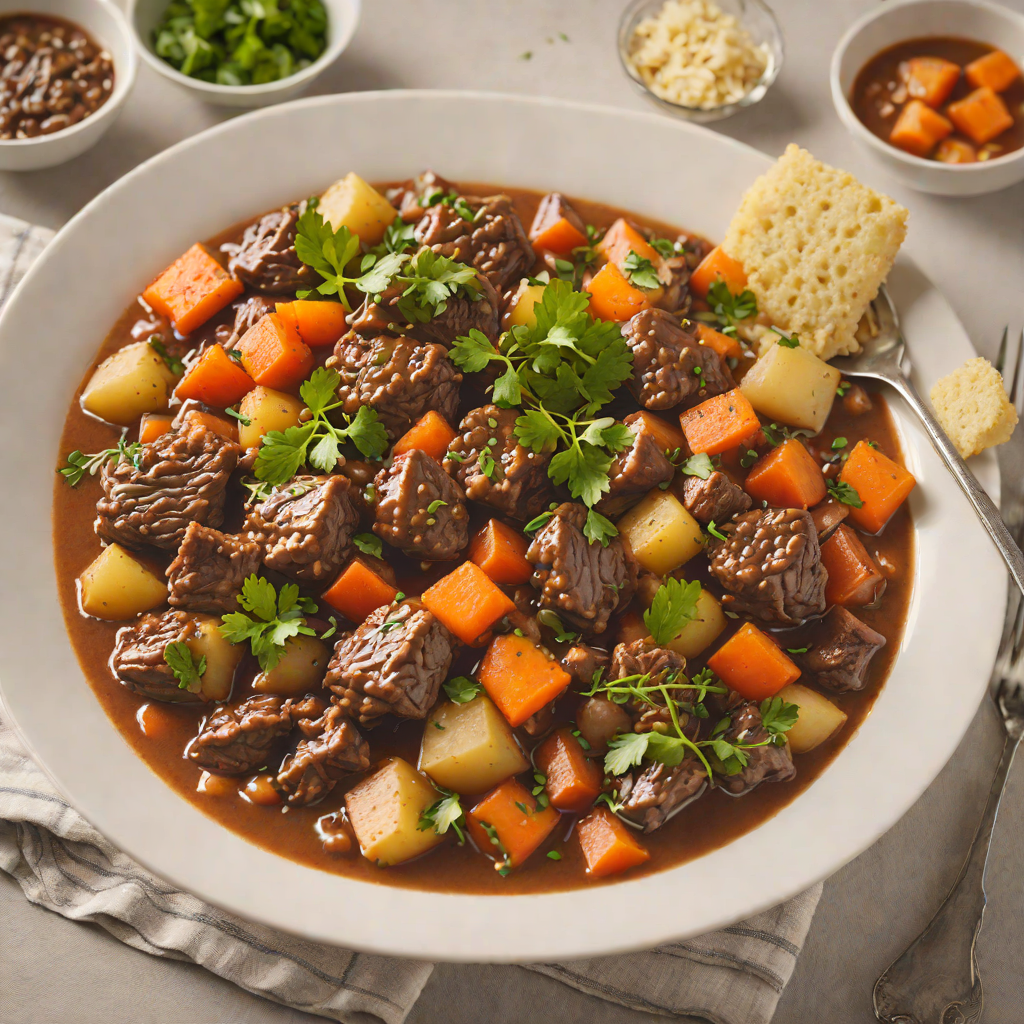 Slow-Simmered Soulful Beef Stew with Root Vegetables