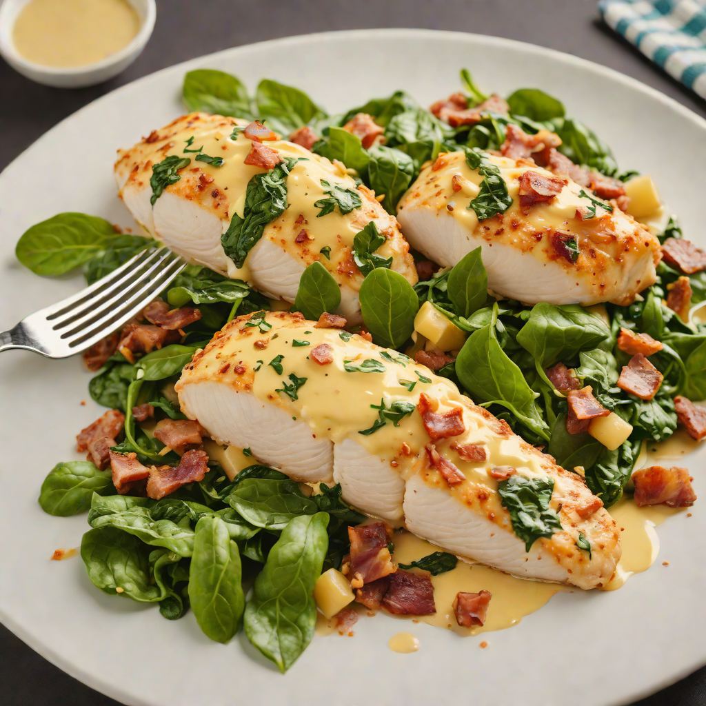 Cheesy Bacon-Stuffed Chicken Breast with Spinach