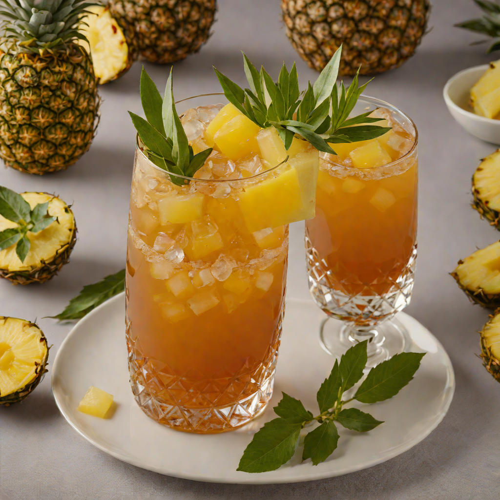 Tiki-Style Pineapple Dark Rum Punch