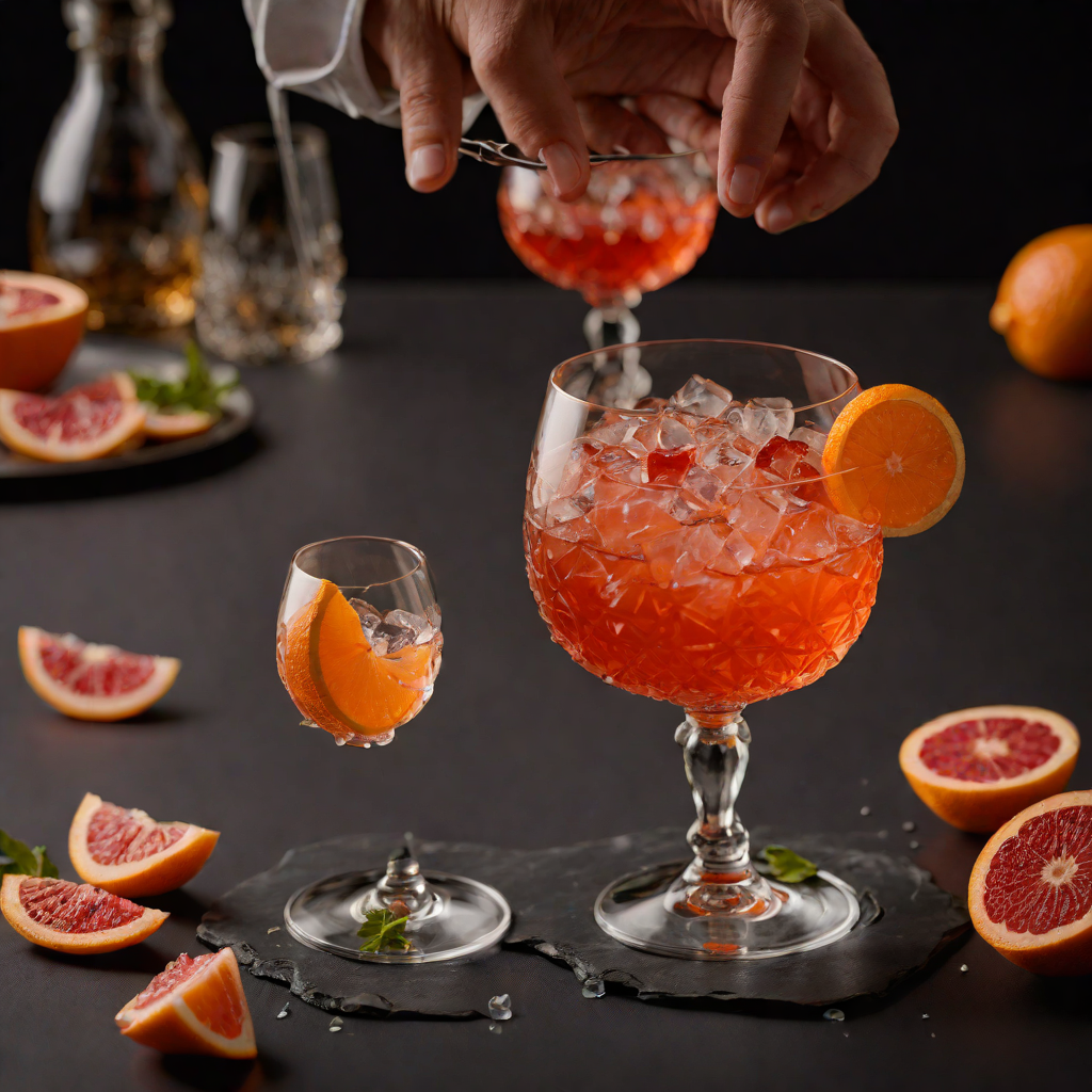 Stirred Mezcal Negroni with Grapefruit Twist
