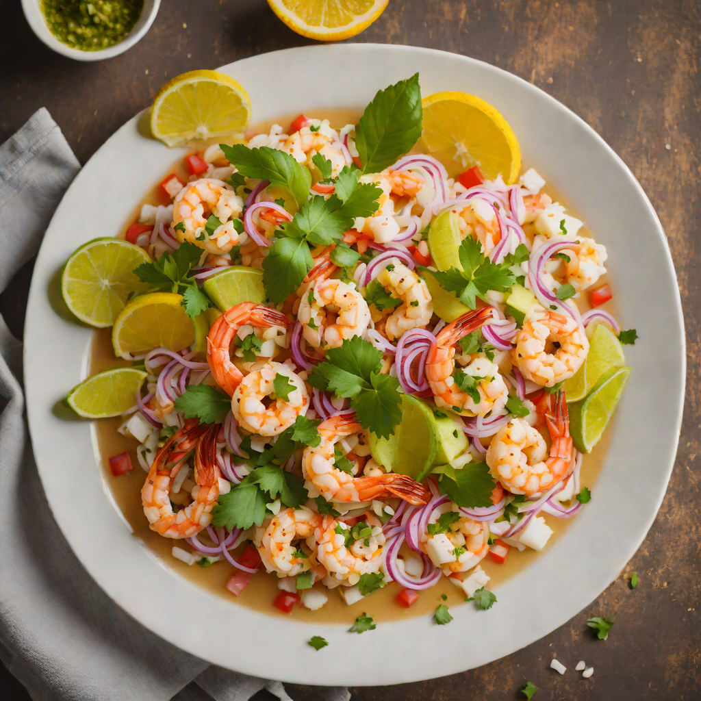 Oaxacan-Style Mezcal Citrus Shrimp Ceviche