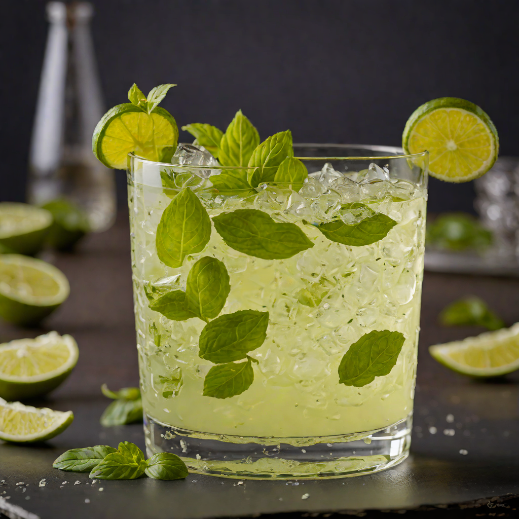 Bright Basil Gin Fizz