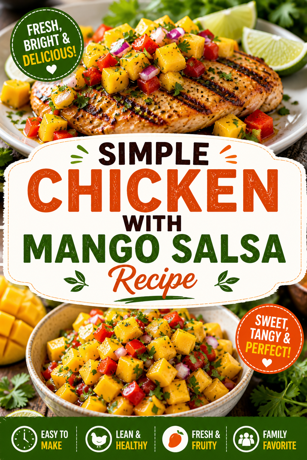 Sautéed Chicken with Tangy Mango Salsa