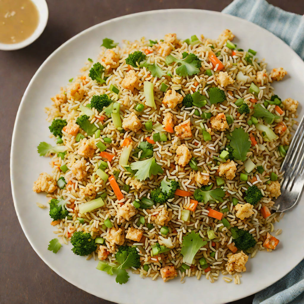 Cauliflower Fried Rice with Garlic and Ginger