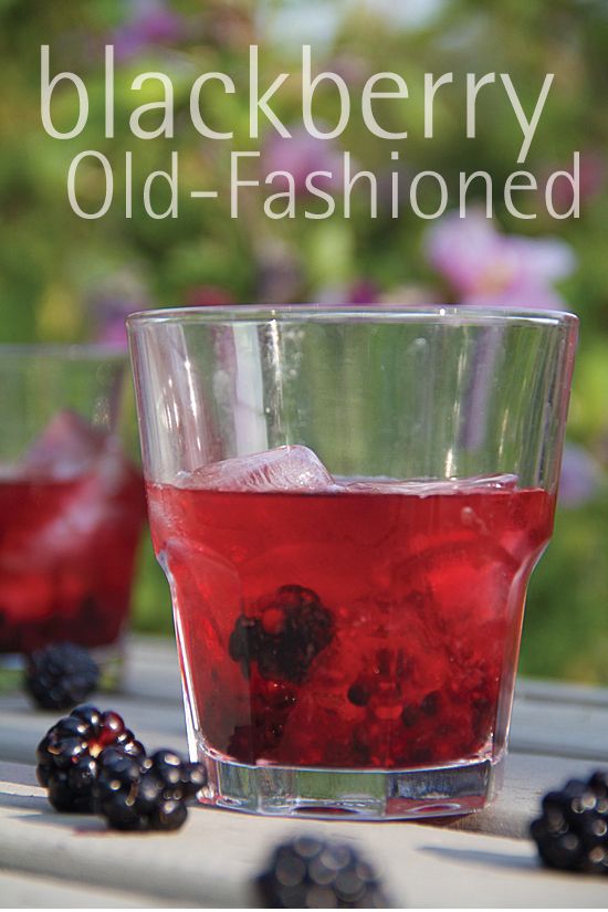 Charcoal Blackberry Old Fashioned