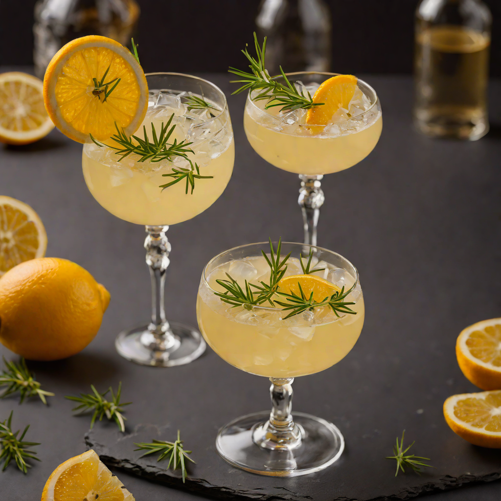 Citrus-Shaken Gin Sour with Honey and Rosemary