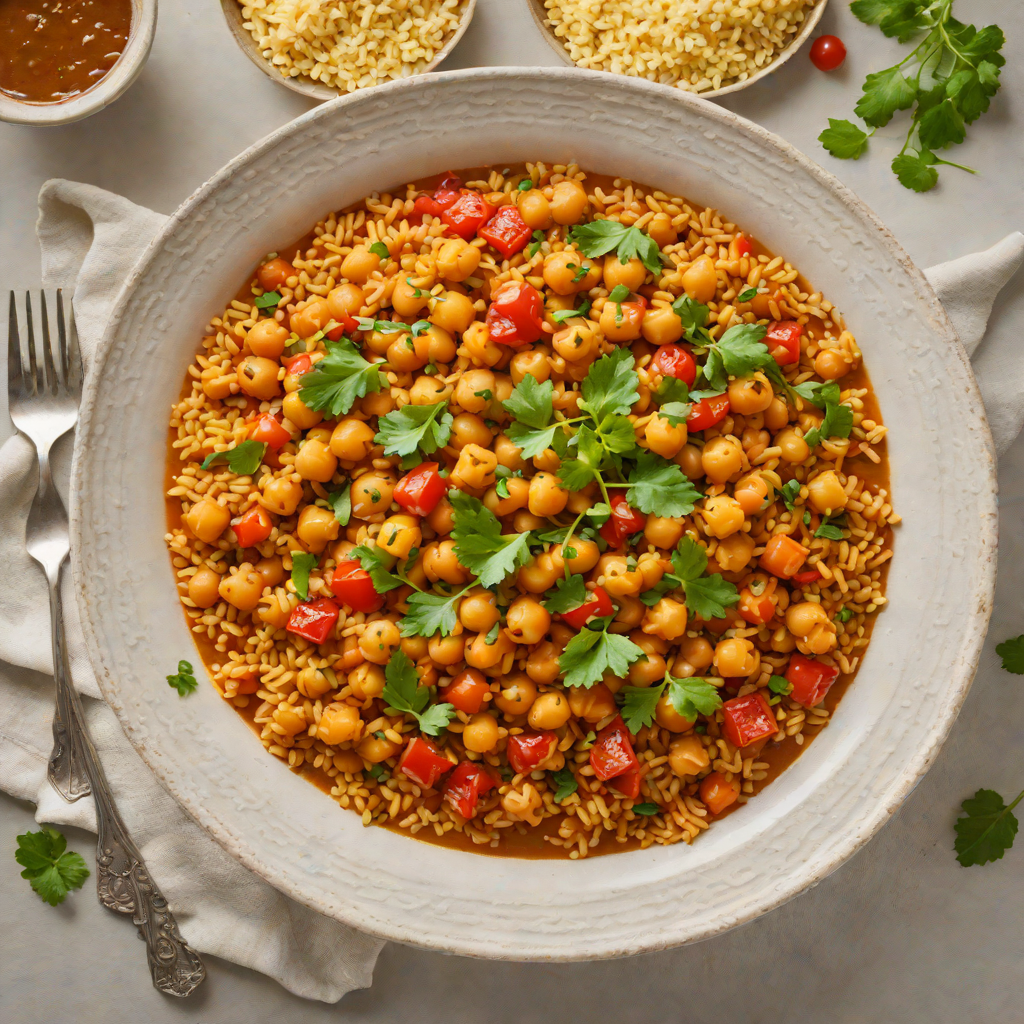 One-Pot Spiced Chickpea and Tomato Stew with Couscous