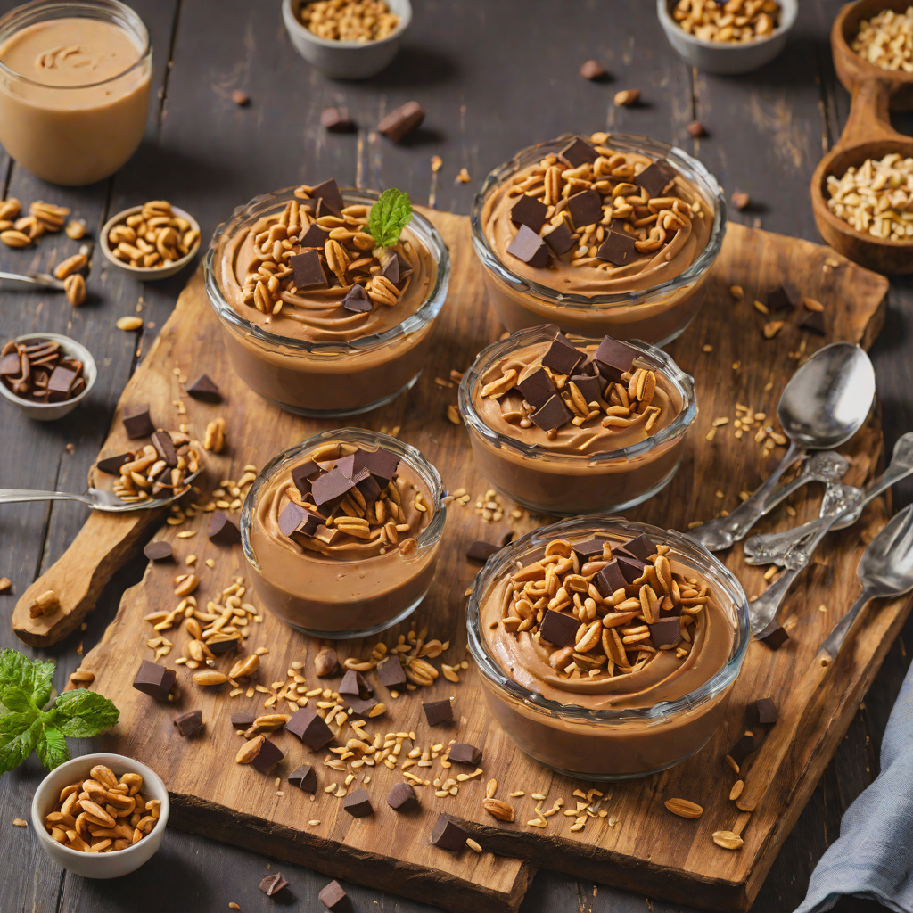 No-Bake Layered Chocolate Peanut Butter Mousse