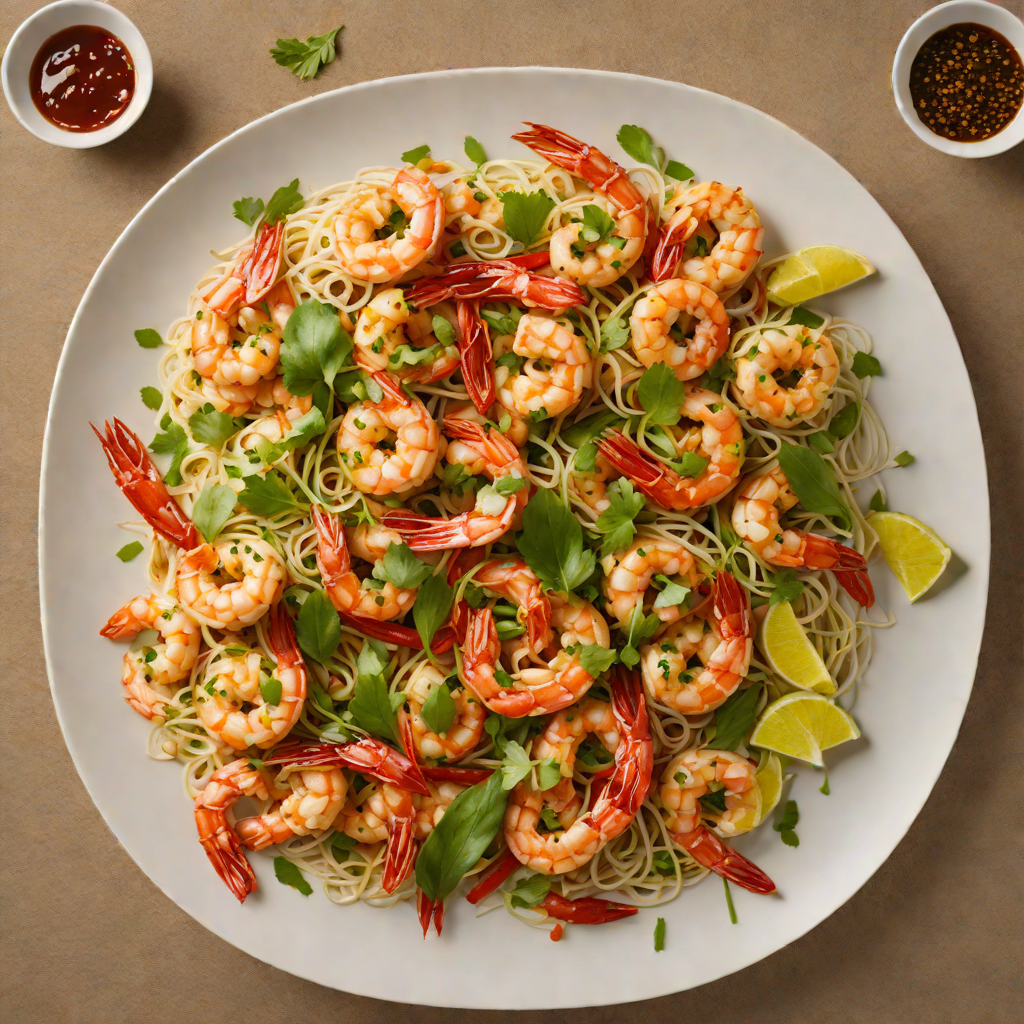 Stir-Fried Lemongrass Shrimp with Garlic and Chili