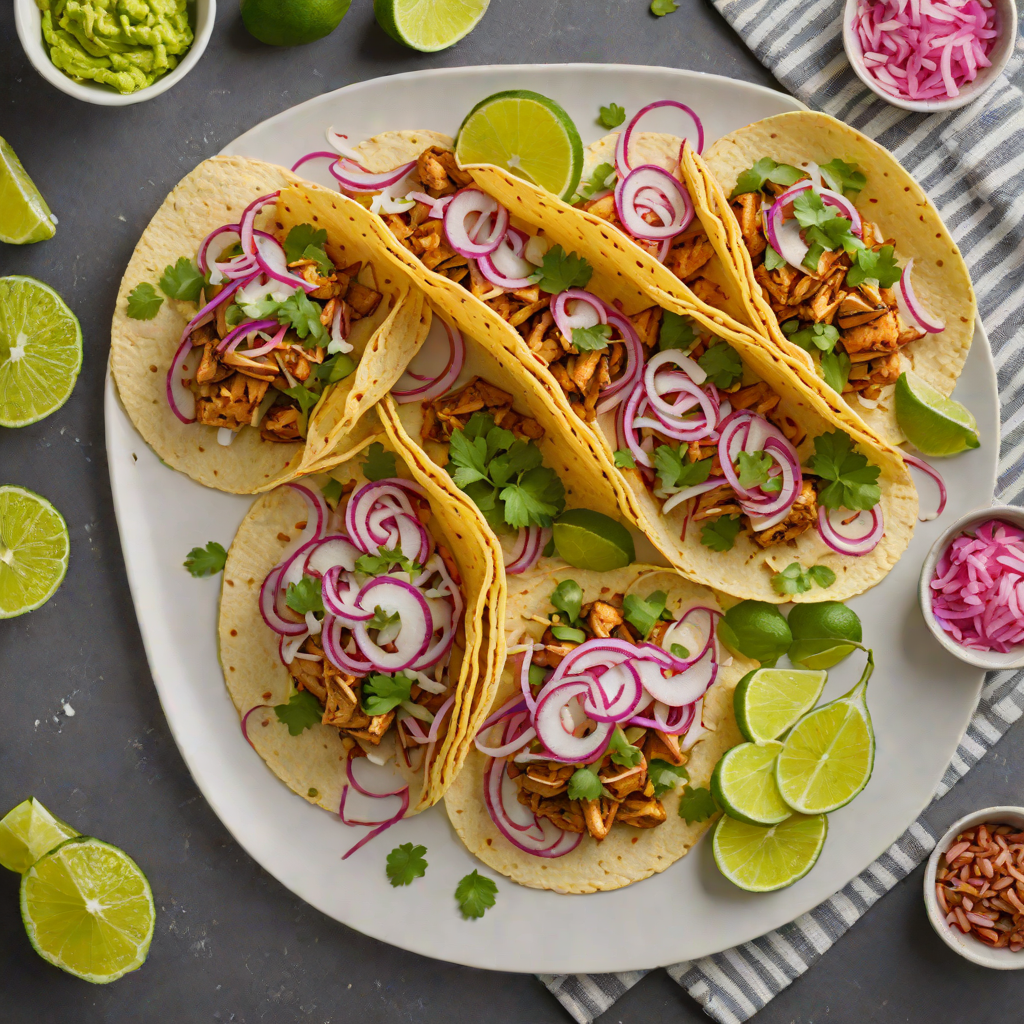 Grilled Chile-Lime Chicken Tacos with Pickled Red Onion