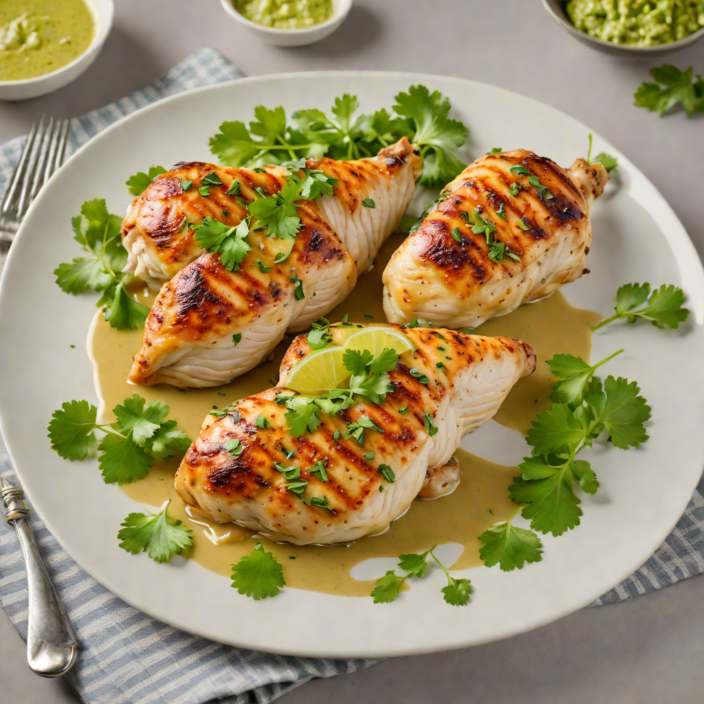 Pan-Seared Chicken with Lime-Cilantro Sauce