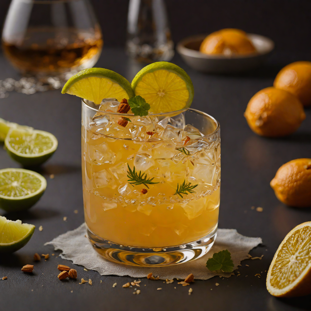 Citrus-Spiced Bourbon Sour with Honey and Ginger