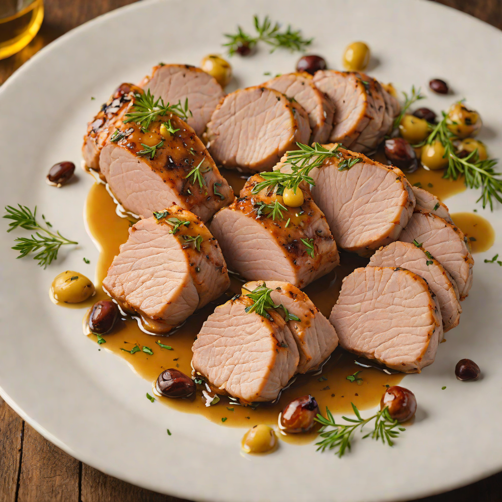 Pan-Roasted Pork Tenderloin with Garlic and Spanish Olive Oil