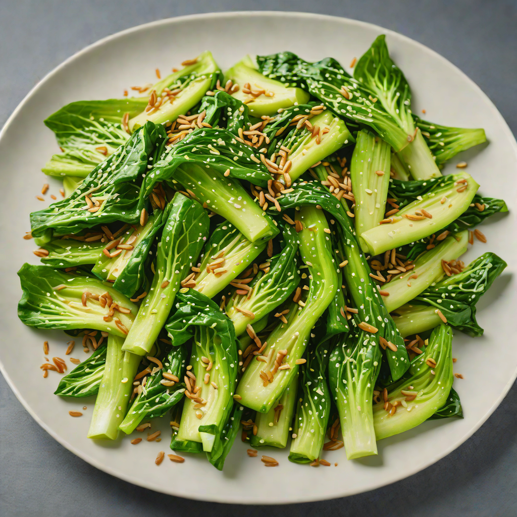 Sautéed Asian-Style Bok Choy with Garlic and Sesame