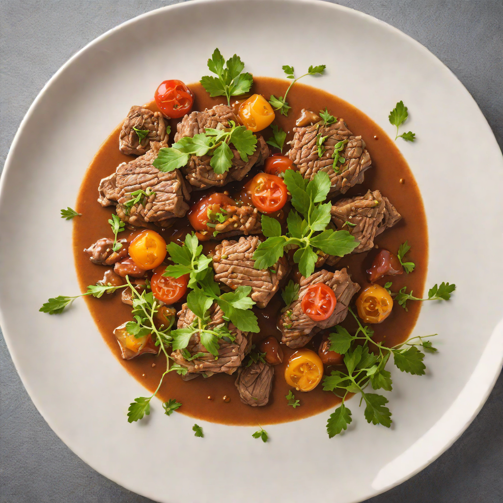 Slow-Cooked Lamb with Lemon Myrtle and Bush Tomato Sauce