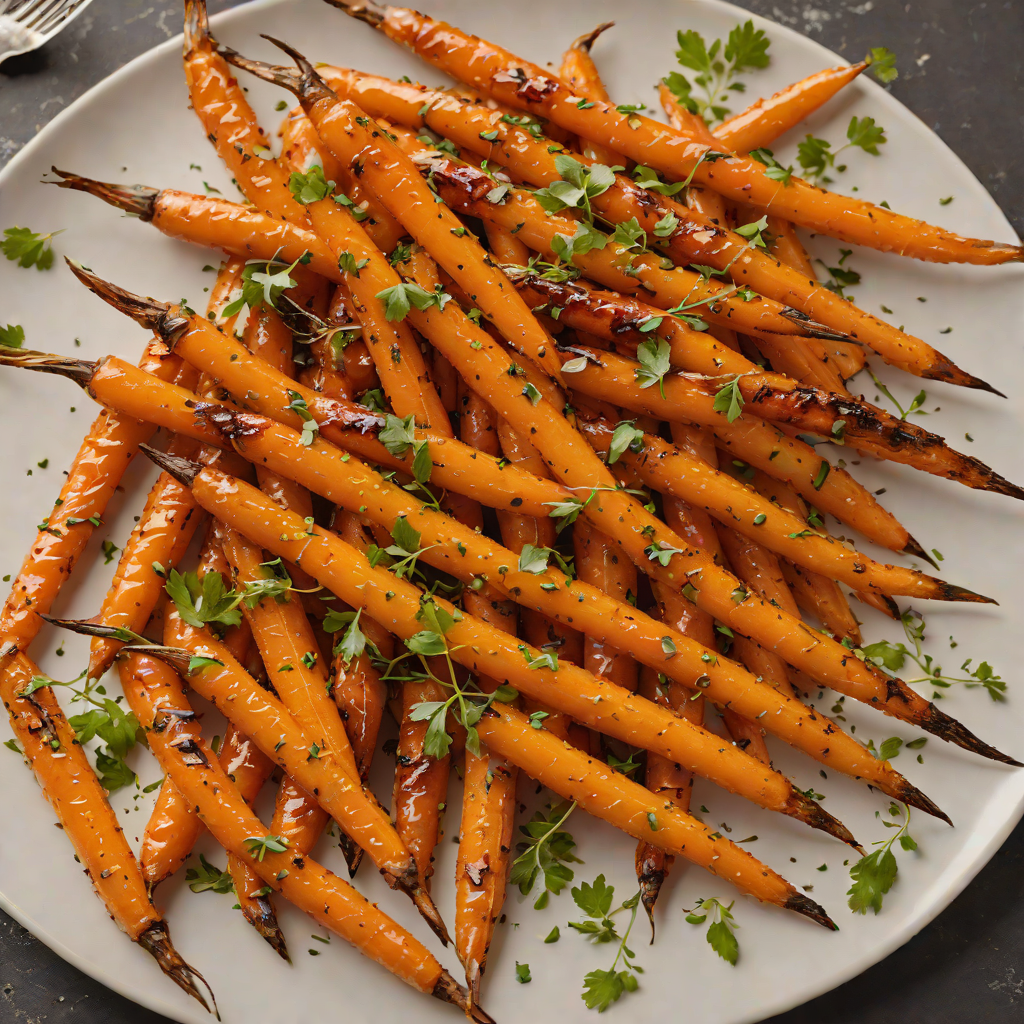 Hot Honey-Glazed Roasted Carrots with Smoked Paprika