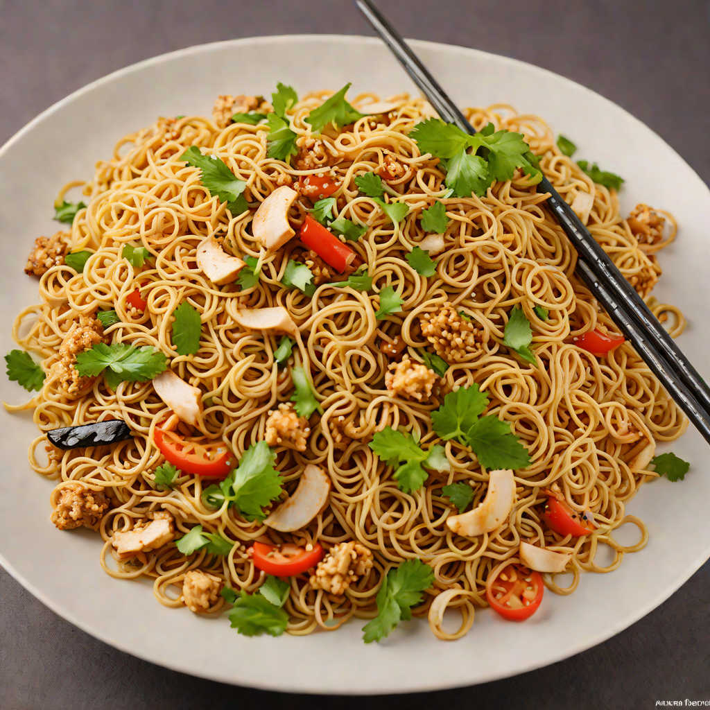 Quick Stir-Fried Noodles with Garlic and Soy