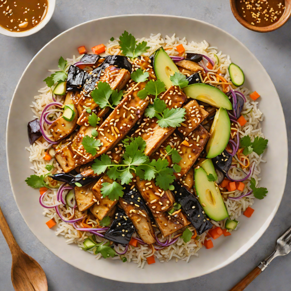 One-Pot Creamy Miso-Glazed Eggplant Donburi