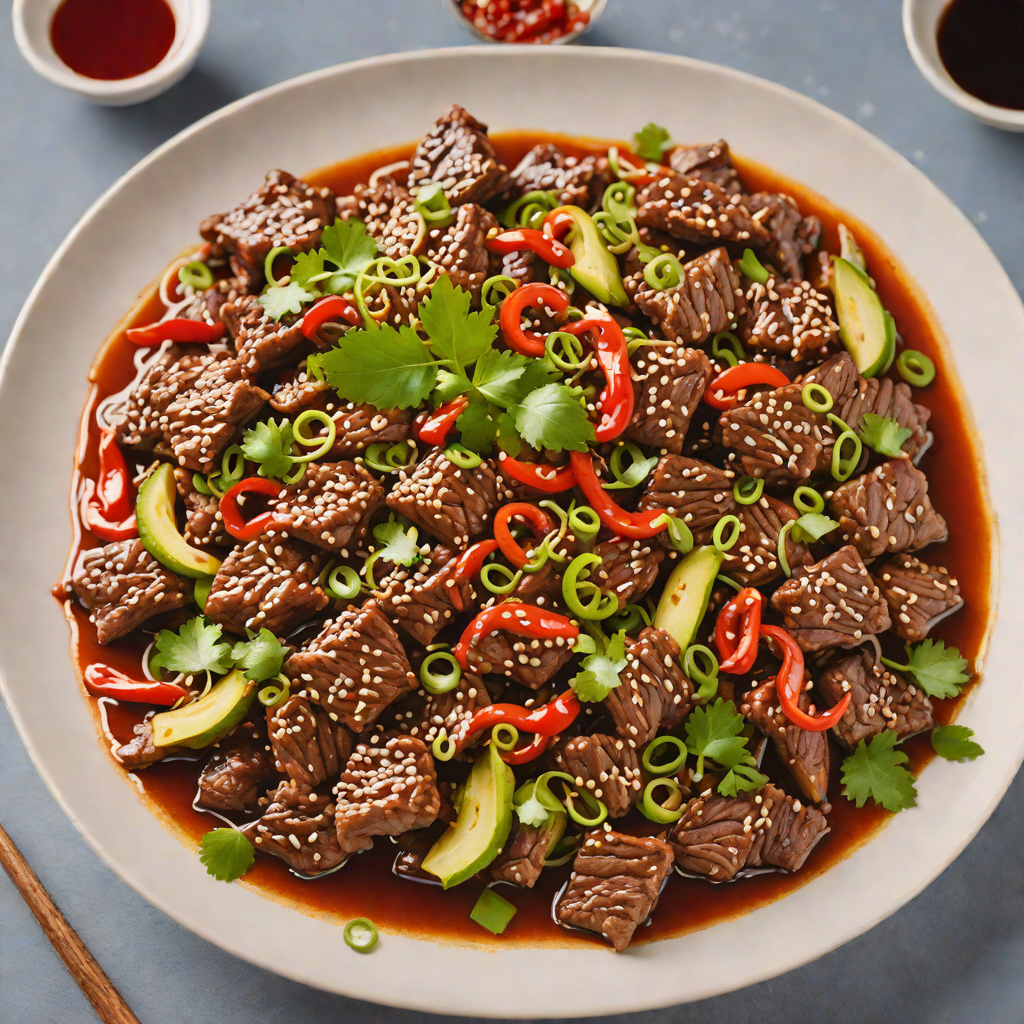 Spicy Sichuan Stir-Fried Beef with Chili Oil