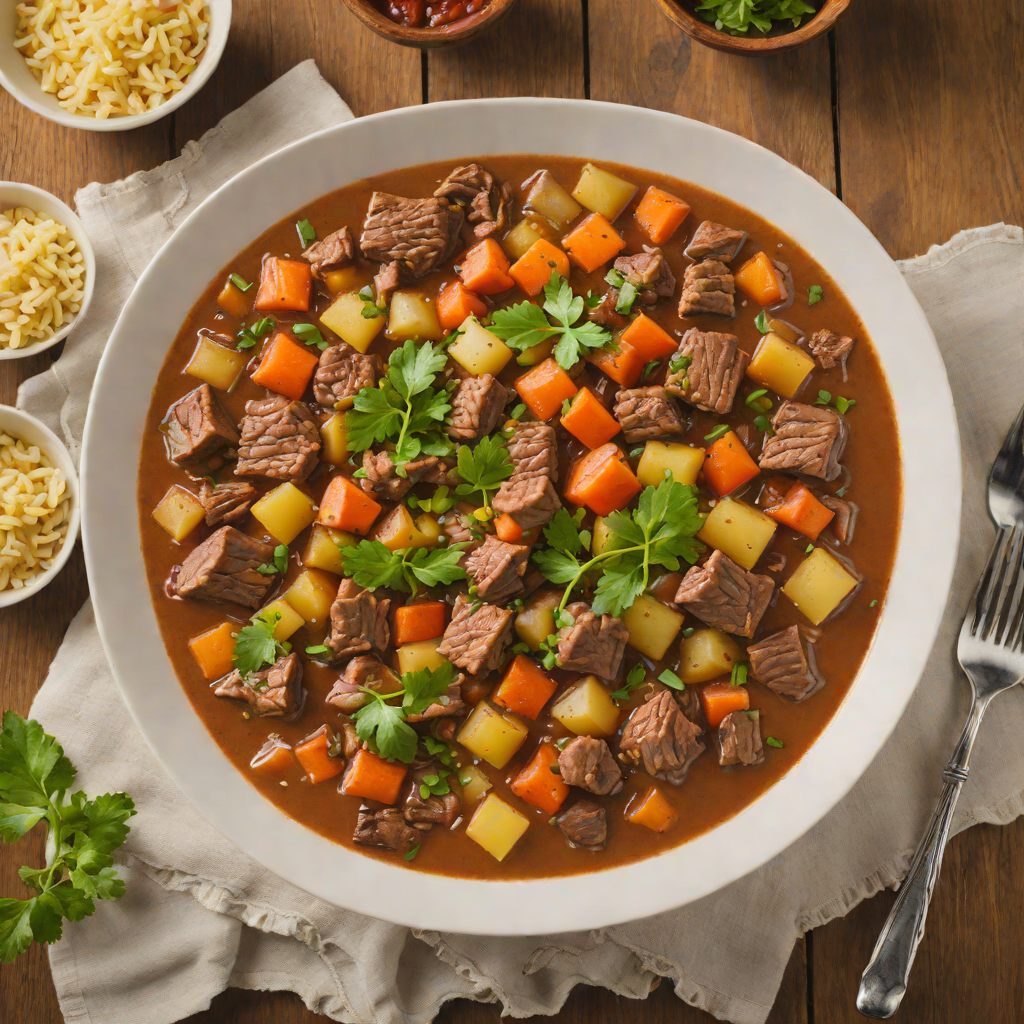 Slow-Simmered Beef and Root Vegetable Stew