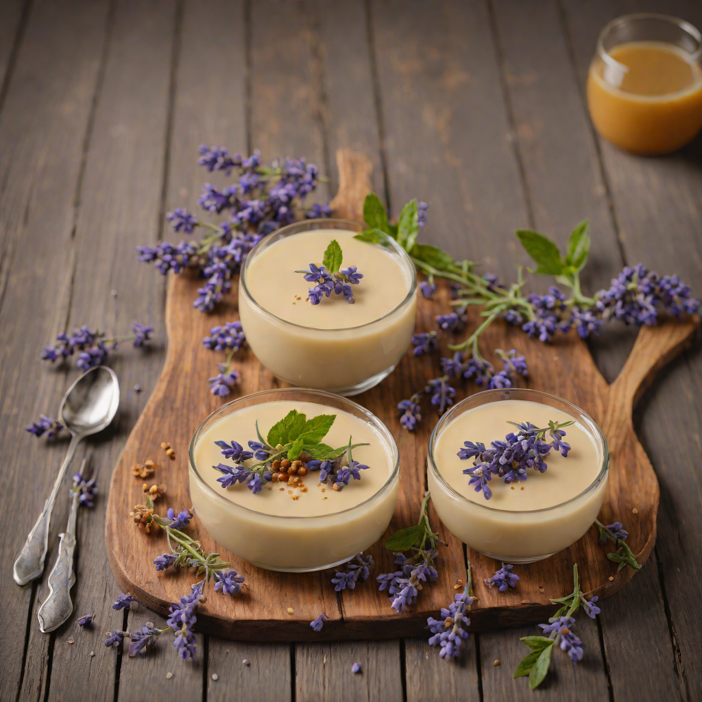 French-Inspired Lavender Honey Panna Cotta